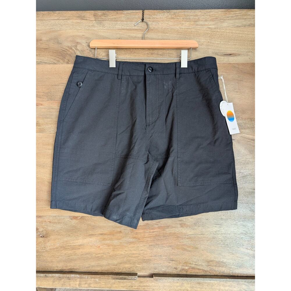 Vuori Chino Shorts Mens 34 Black Apparel Performance Mid-Rise Outdoor V3014 NWT